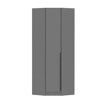 Шкаф угловой Мадрид угол скос графит серый