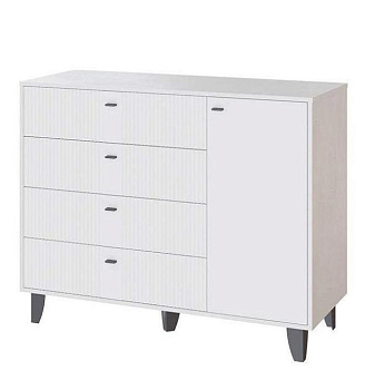 Комод Катрин-13 белый/белый снег