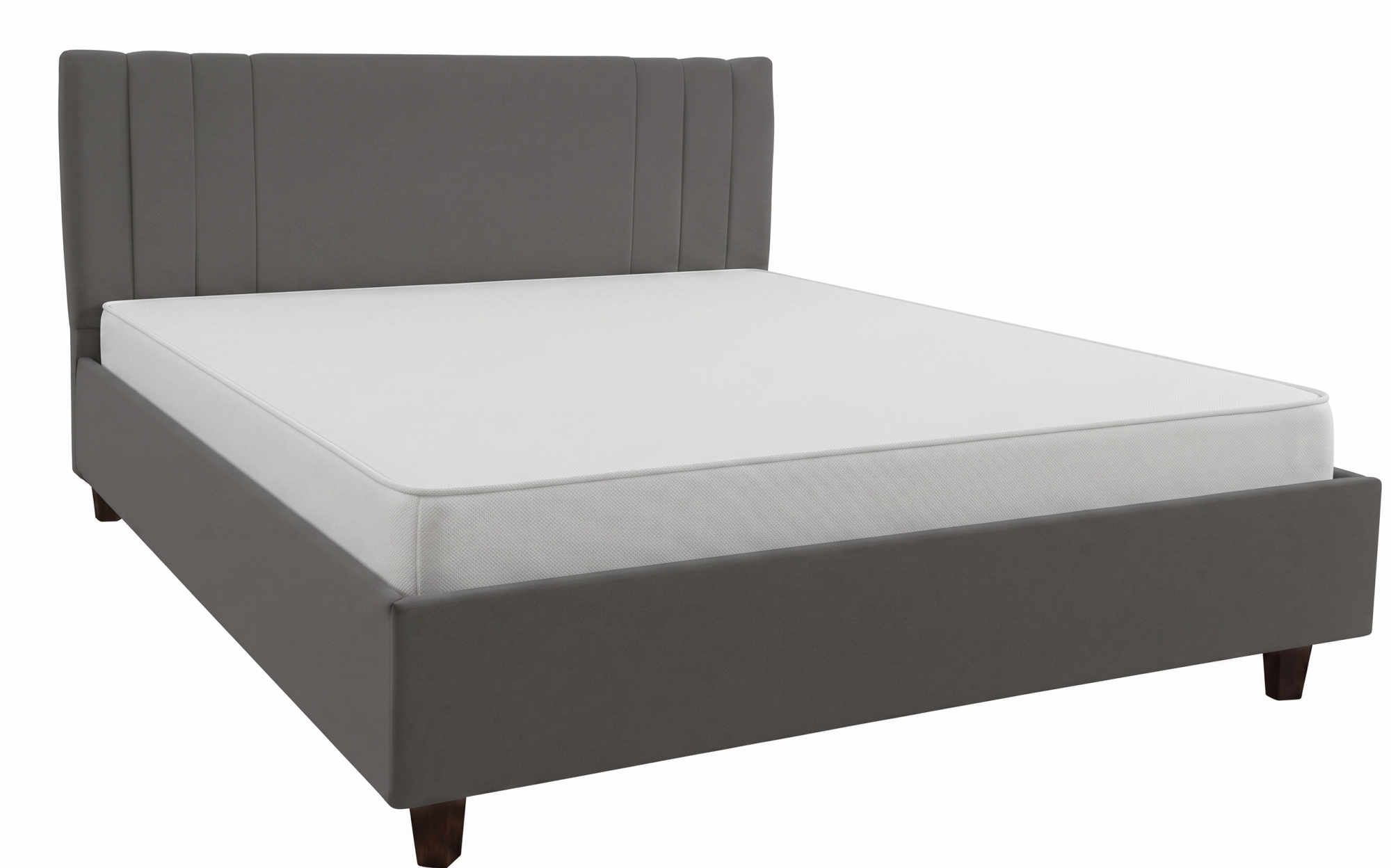 Кровать Жардин Соул (Релакс) (160*200, с ПМ (Ground 06)) серый