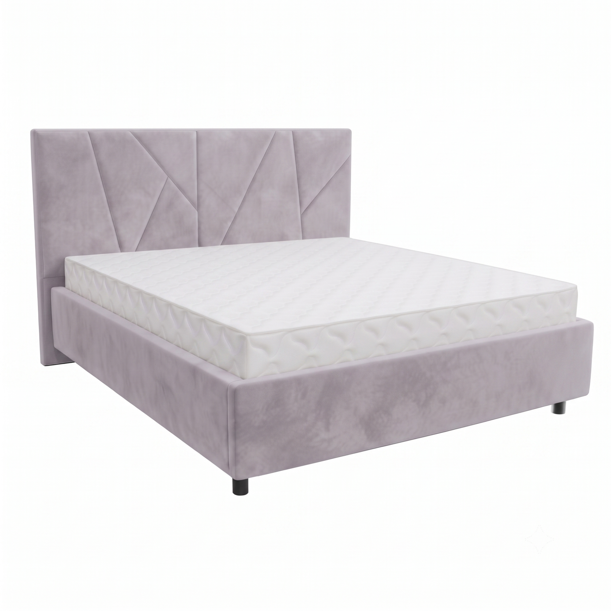 Кровать Рица-4 1,2*2,0 Тк.Sensey marshmellow 3 кат  Апогей