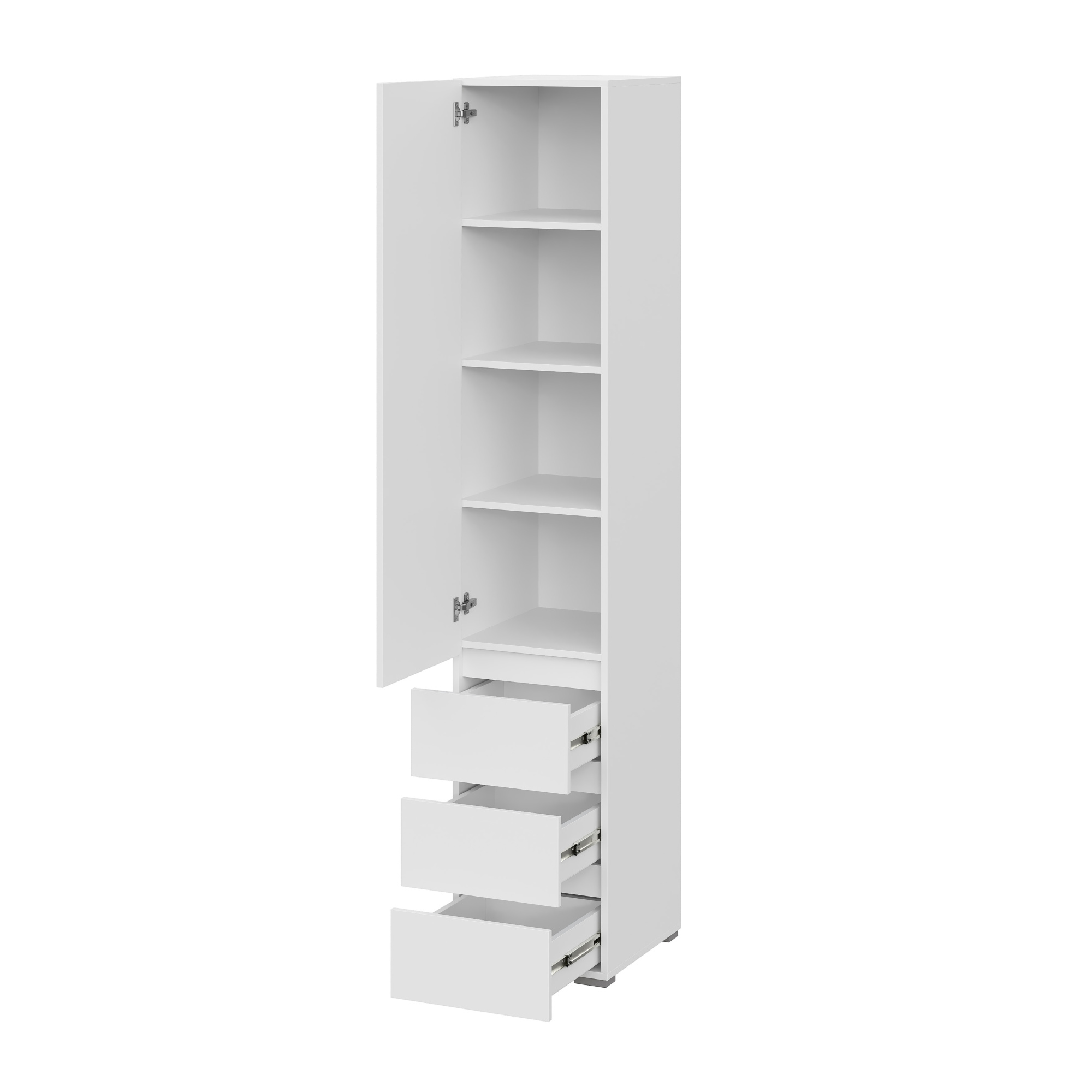 Люмо Пенал с ящиками ПН 03 400х2100х460 (БЕЛ/БЕЛ)