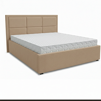 Кровать Квадро-1 1,6*2,0 с П.М. Тк.Дива VL-2502-02 бежевый крайола 1 кат Апогей