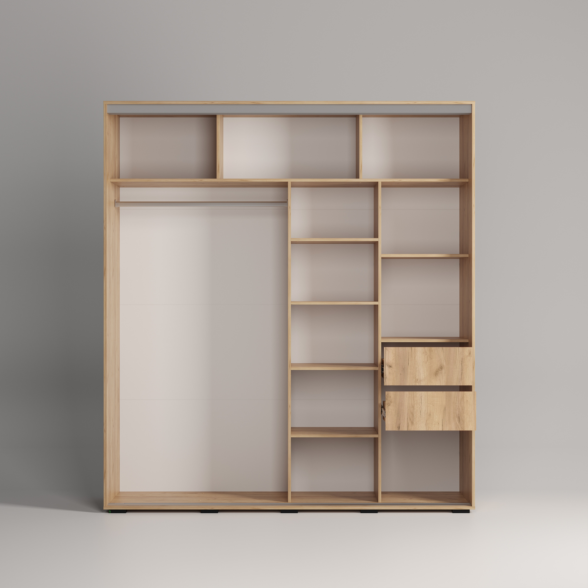 Шкаф-купе "Крафт-10" Крафт/Графит