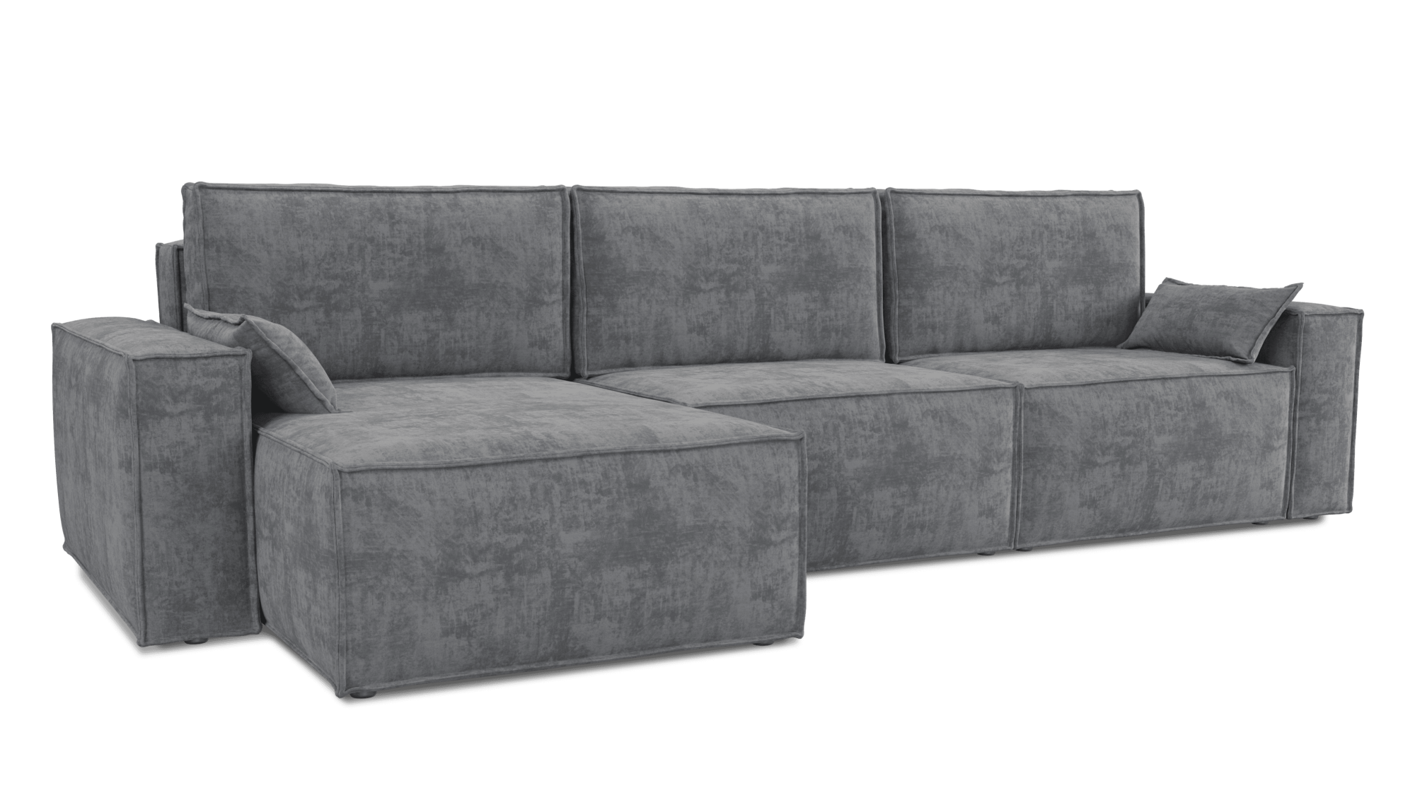 Диван угловой Лортон-2 ДКУ-О Тк.Боска VL-1912-19 (темно-серый) 3 кат Апогей