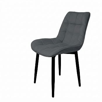 Стул "Бостон" черный матовый (Томми 11 графит)