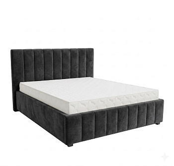 Кровать Кордова-1 1,6*2,0 с П.М. Тк. Monaco 07 Grafit 1 кат  Апогей