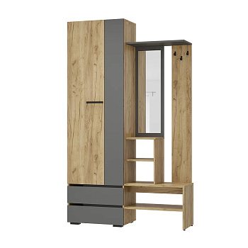 Прихожая "Твист" ПР-04 крафт/графит