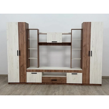 Гостиная Сидней-2 дуб крафт табачный/дуб крафт белый