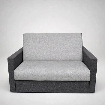 Диван прямой Парма-1 1400 Аккордеон Тк.Lana 80 серый + Lana 86 светло-серый 4 кат ЭКО