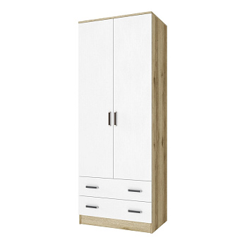 Шкаф комбинир-й Лагуна (0,8) без зеркала дуб делано/белый