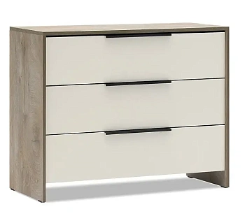 Модульная система "Камелия 1" Комод 3 ящика Дуб Эндгрейн/Меланж