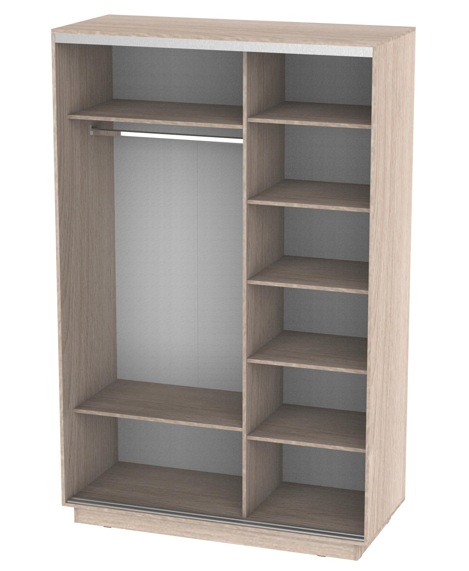 Корпус шкафа ТАНДЕМ 1416х2400х600 дуб молочный