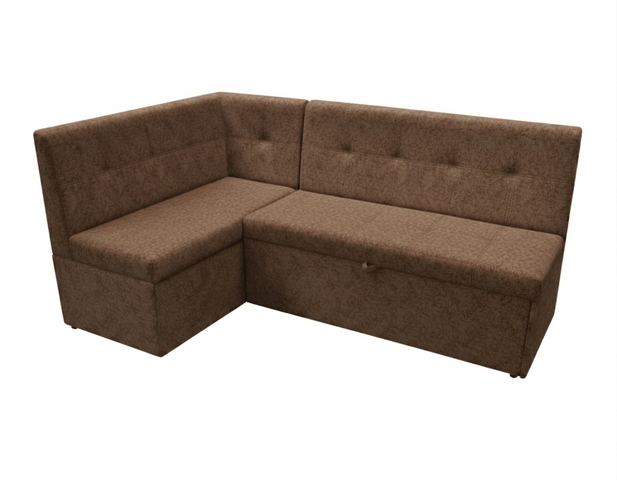 Диван угловой Визит (левый) Тк.Коламбия шоколад 1 кат Евромебель