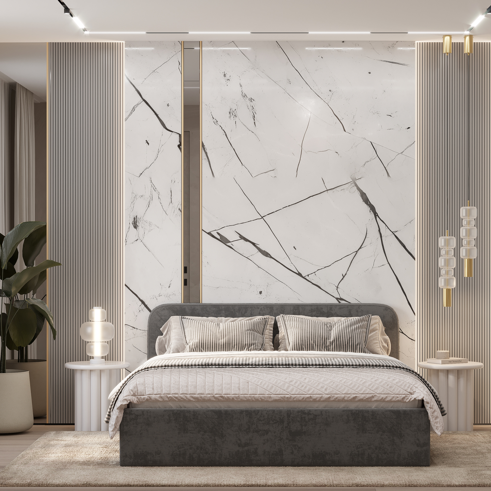 Кровать 1,6 м "Лофт" КР-18 Хром