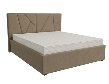 Кровать Рица-1 1,4*2,0 с П.М. Тк. Боска VL-1912-30 (песочно-коричневый) 1 кат Апогей