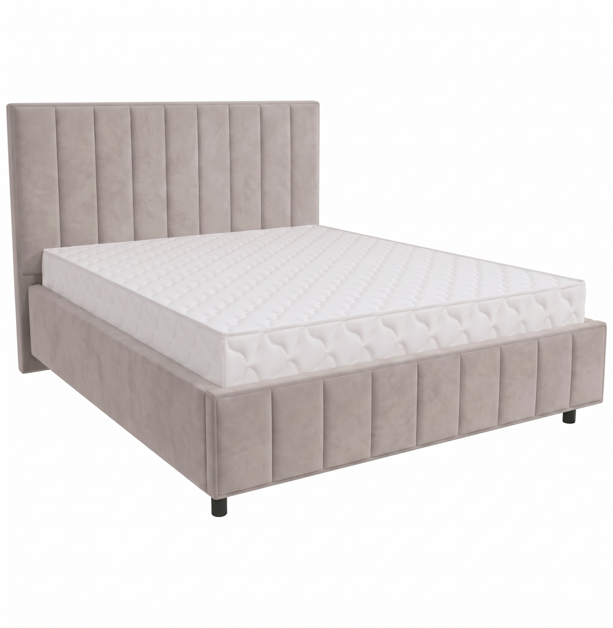 Кровать Кордова-3 1,2*2,0 с П.М. Тк.Тедди 304 5 кат Апогей