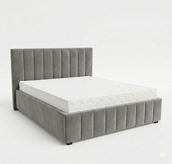 Кровать Кордова-1 1,4*2,0 с П.М. Тк. Sensey Silver 3 кат Апогей