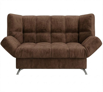 Диван Клик-кляк 8 ДК прямой Тк.Levis 07 шоколад 1 кат Апогей
