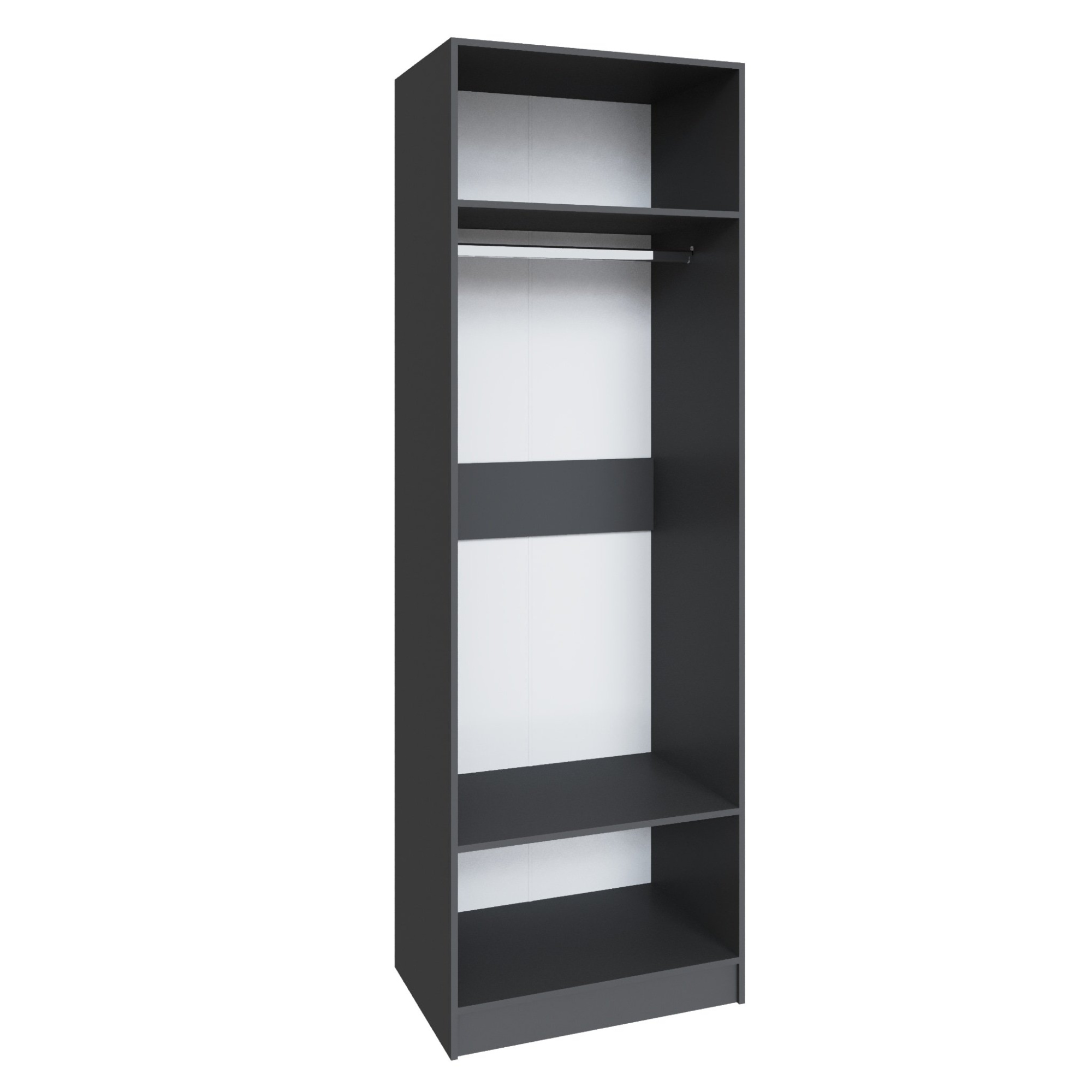 Шкаф Мадрид (0,9) без зеркала графит серый Шкаф Мадрид (0,9) без зеркала графит серый