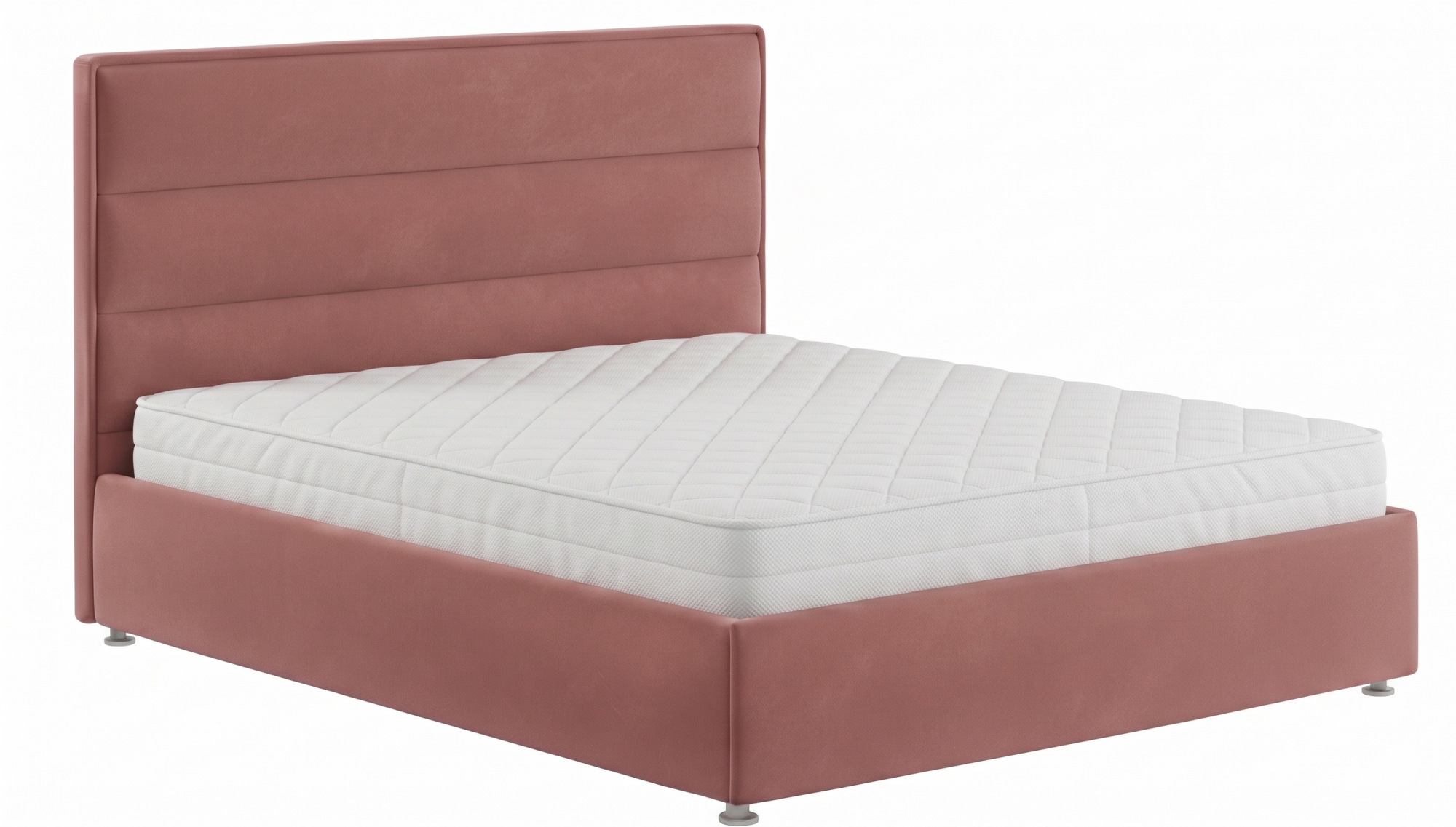 Кровать Vesta  (Релакс) (160*200, с ПМ (Ameli 05)) пыльная роза