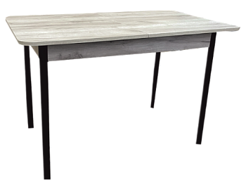 Стол черный матовый Статус раздвижной вставка 300 мм (Бетон пайн экзотик)