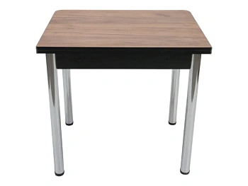 Стол Ломберный 800*600 мм (800*1200) ЛДСП Дуб крафт табачный ноги хром