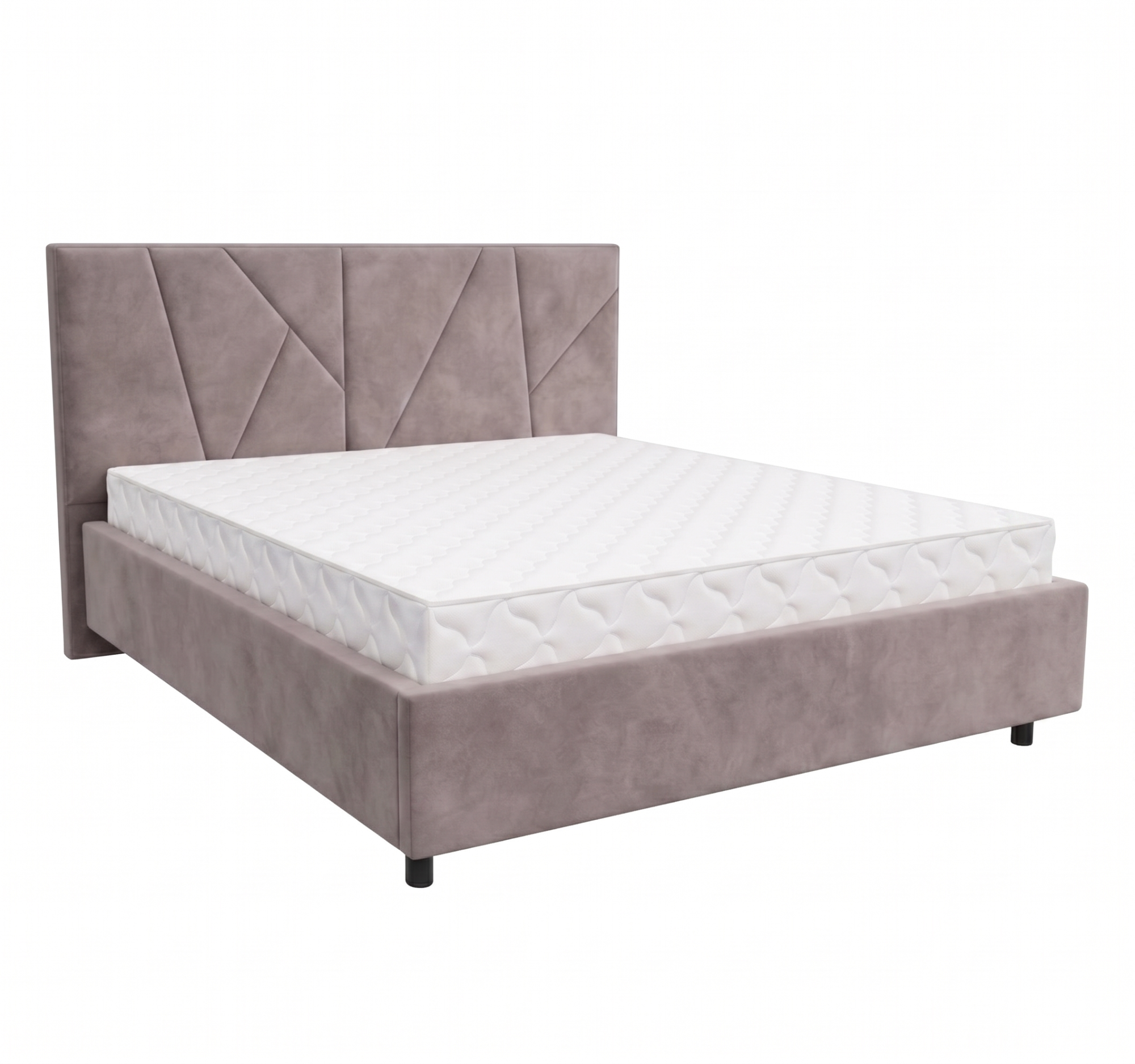 Кровать Рица-3 1,4*2,0 с П.М. Тк. Шторм 306 1 кат  Апогей