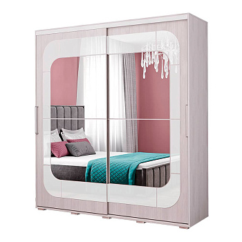 Шкаф-купе "Крафт-7" Ясень белый