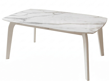 Стол раздвижной Авто Оскар С-3 (Белый CristalVision) белый Н-7+