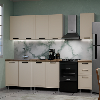 Кухня Ромашка 2.0 Крем/Дуб Эдда