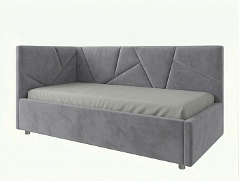 Кровать детская Рица 0,9*2,0 с П.М. левая Тк. SELFIE Stone 3 кат  Апогей