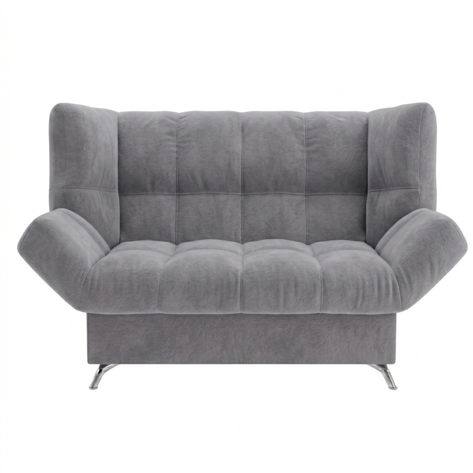 Диван Клик-кляк 8 ДК прямой Тк.SELFIE Stone серый 2 кат Апогей