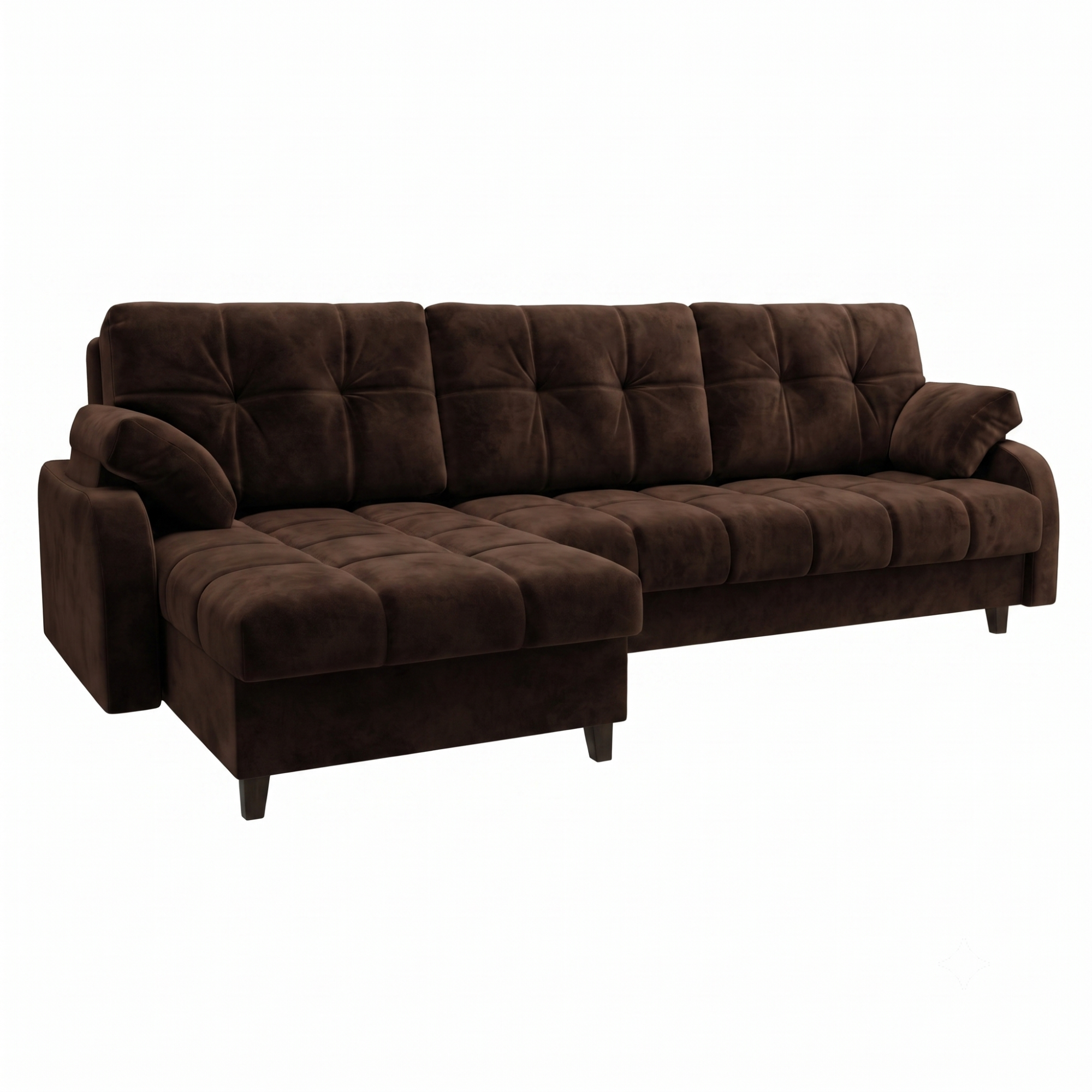 Диван Финка-4.1 ДКУ Тк. JOY 16 шоколадный  1 кат Апогей