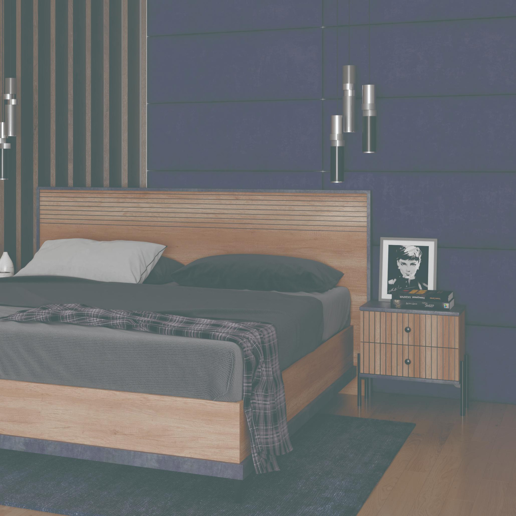 Денвер № 23 Тумба прикроватная 2 ящ