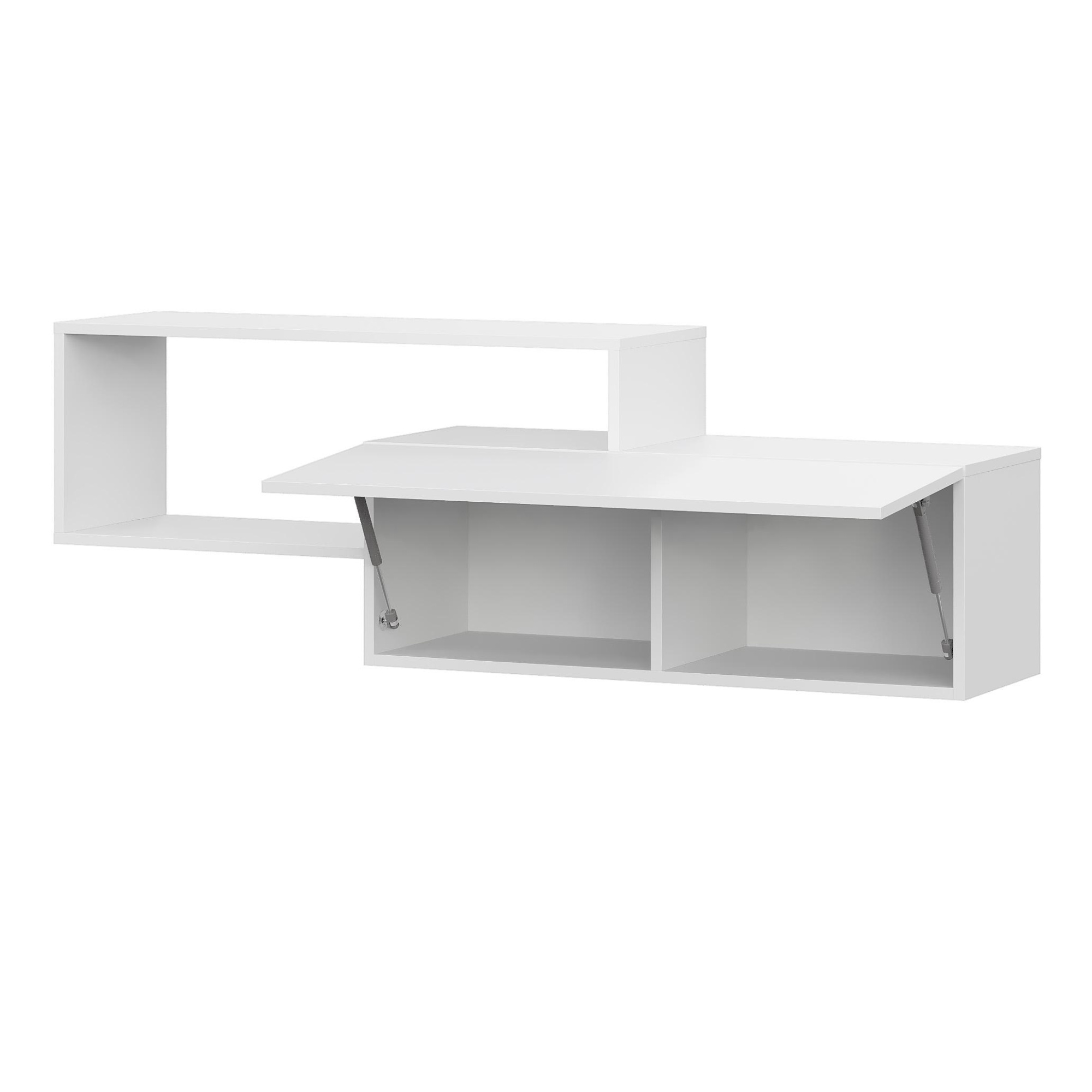 Люмо Полка навесная ПЛ 01 1402х472х330 (БЕЛ/БЕЛ)