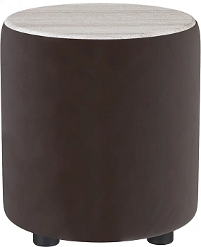 Пуф Пай коричневый/мдф сандал белый