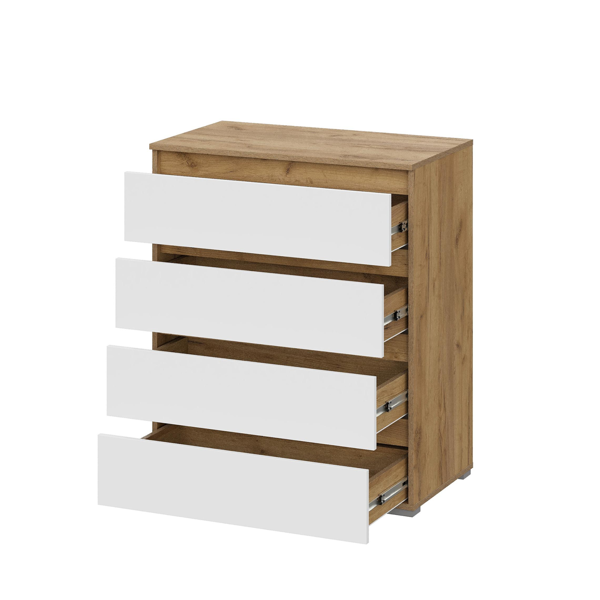 Люмо Комод КМ 02 802х958х460 (ДУБ КРАФТ ЗОЛОТО/БЕЛ)