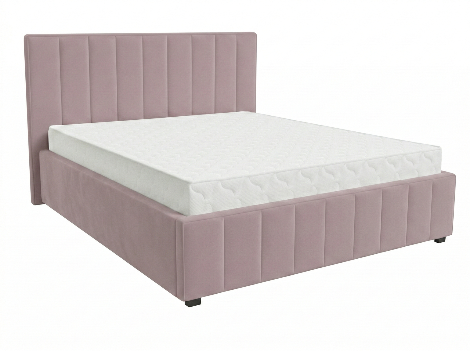 Кровать Кордова-1 1,2*2,0 с П.М. Тк. Seven 104 розовый 4 кат  Апогей