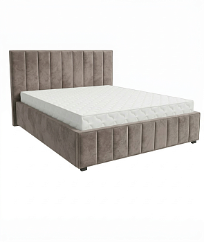 Кровать Кордова-1 1,6*2,0 с П.М. Тк. Севен 112 (пепел) 4 кат  Апогей