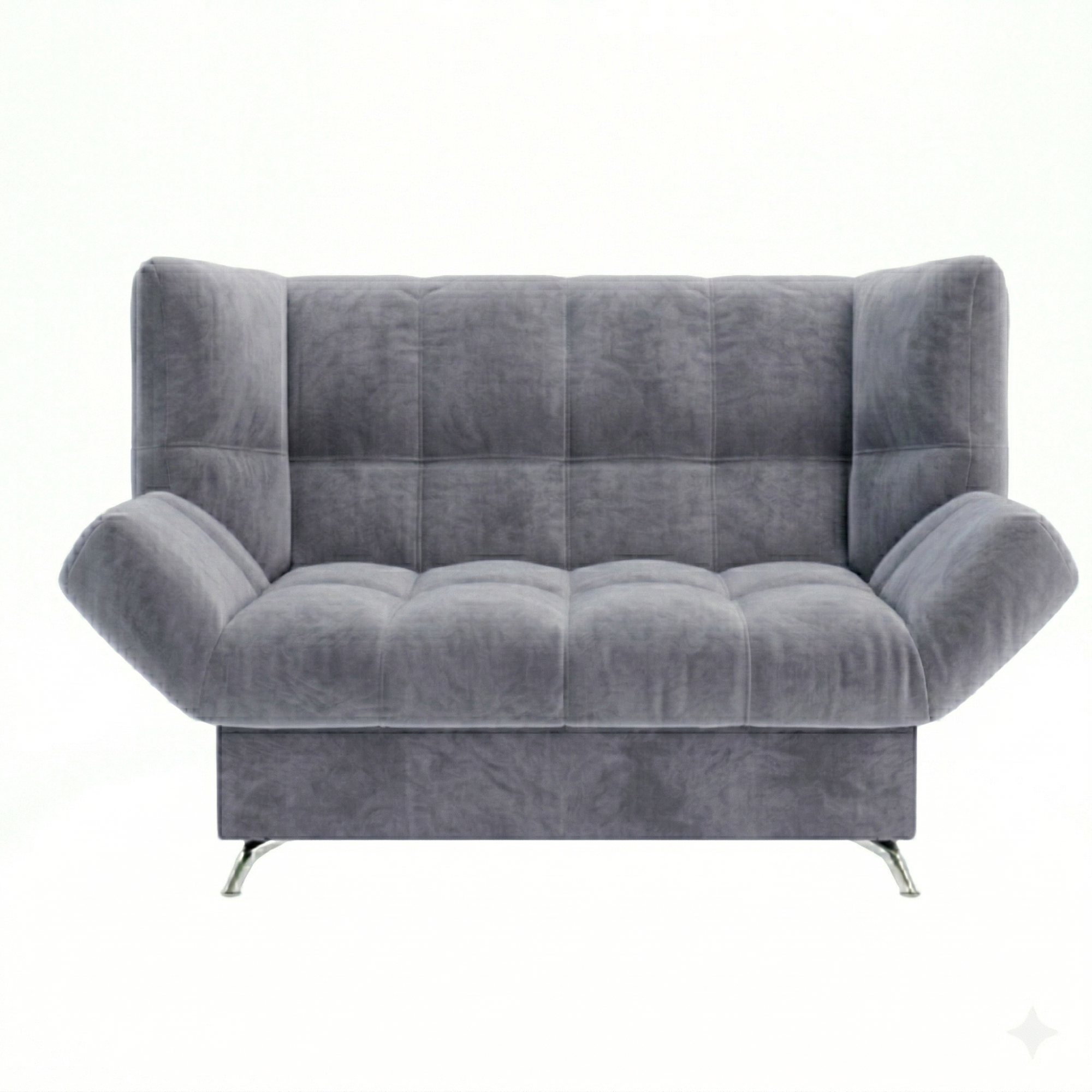 Диван Клик-кляк 8 ДК прямой Тк.CONNECT 83 UNIQ сине-серый 1 кат Апогей