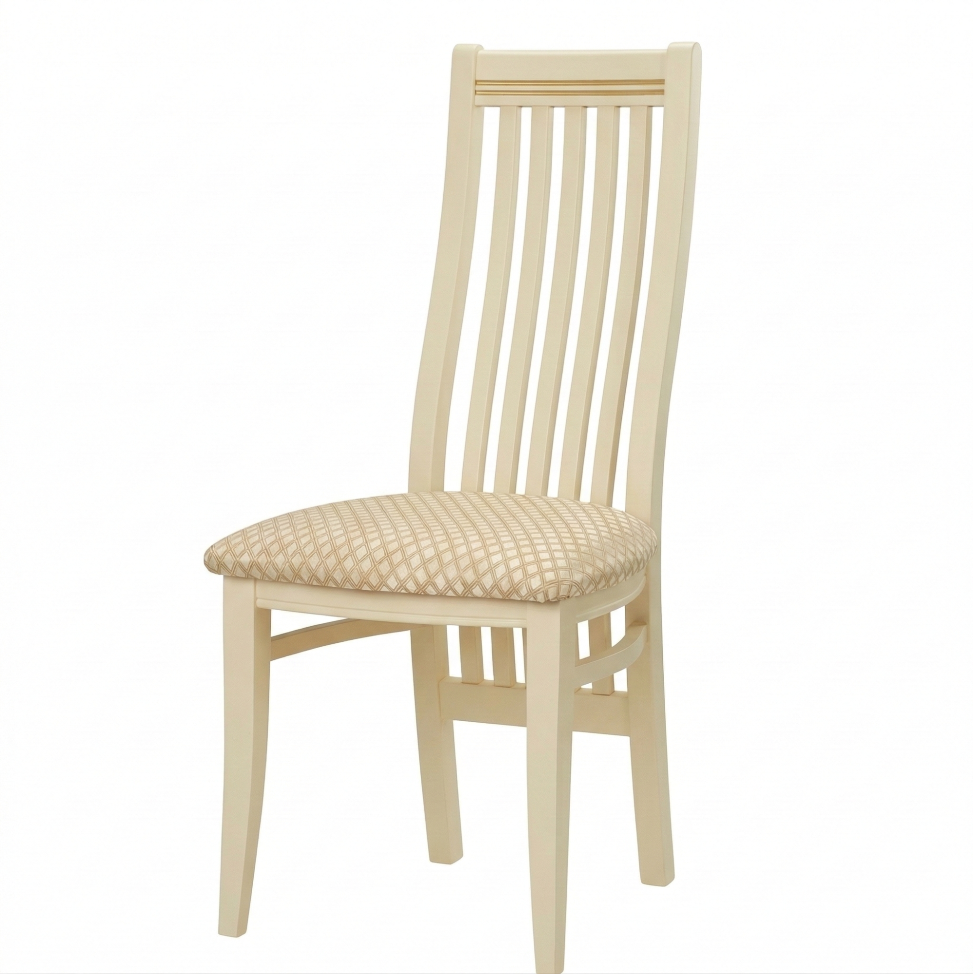 Стул Альпина (BOX 4) слоновая кость+патина золото Тк.Ватикан ком. Крем