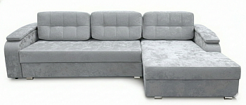 Диван Виктория Д3 с оттоманкой (правый) Тк.CF003-5 + CF003-5 4 кат ЭКО