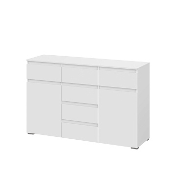 Люмо Комод КМ 03 (5 ящиков) 502х1188х460 (БЕЛ/БЕЛ)