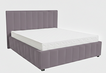 Кровать Кордова-1 1,6*2,0 с П.М. Тк.CONNECT PRO 80 UNIQ сиреневый 3 кат  Апогей