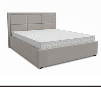 Кровать Квадро-1 1,6*2,0 с П.М. Тк.Дива VL-2502-14 серебристо-серый 1 кат Апогей