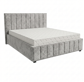 Кровать Кордова-1 1,6*2,0 с П.М. Тк. Kioto Dove серый 3 кат  Апогей