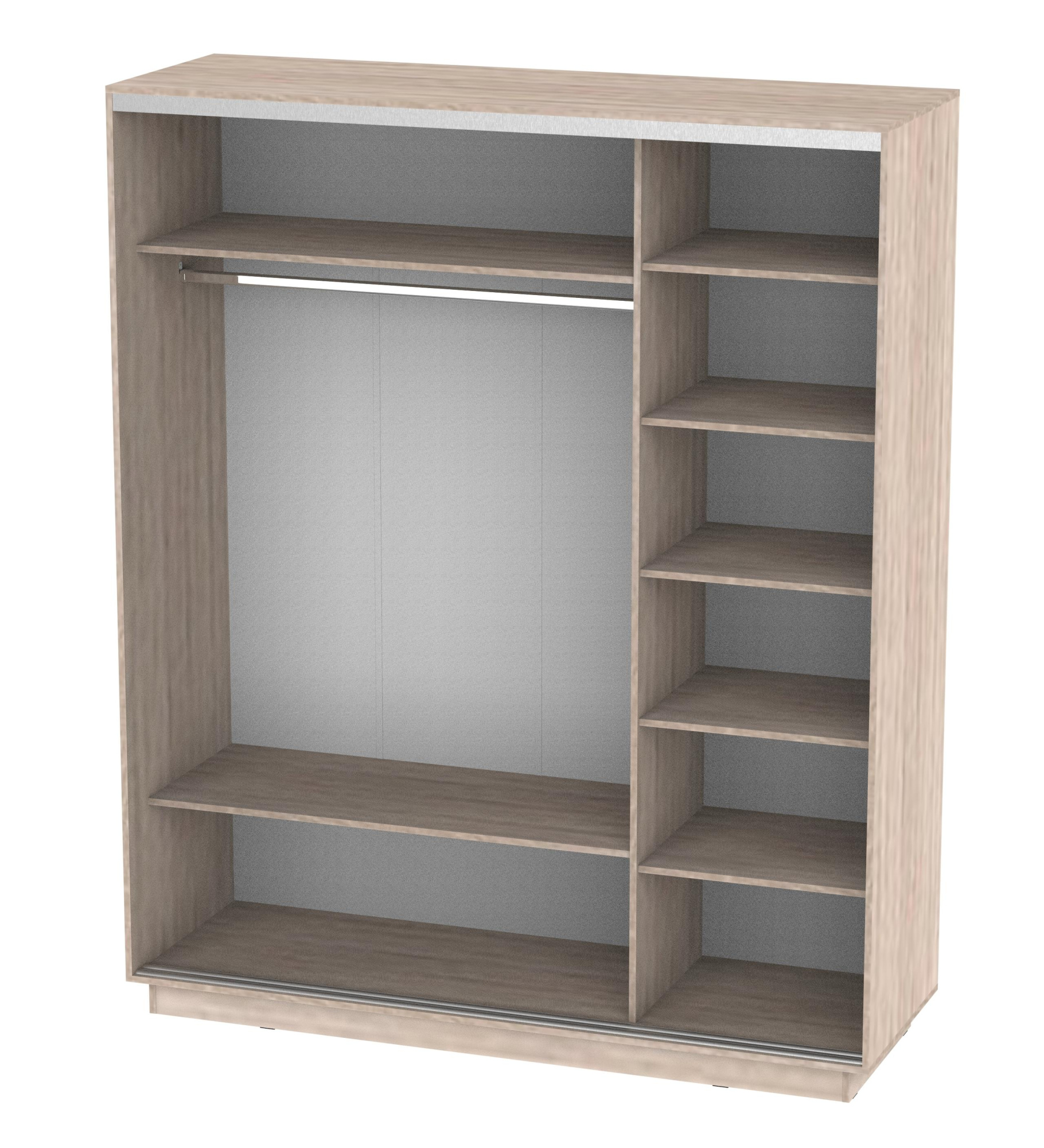 Корпус шкафа ТАНДЕМ 1816х2400х600 дуб молочный