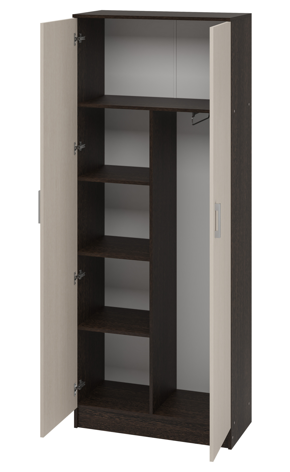 Тива Шкаф ШК 204 800х2020х380 (ВЕНГЕ-ДУБ БЕЛФОРД)