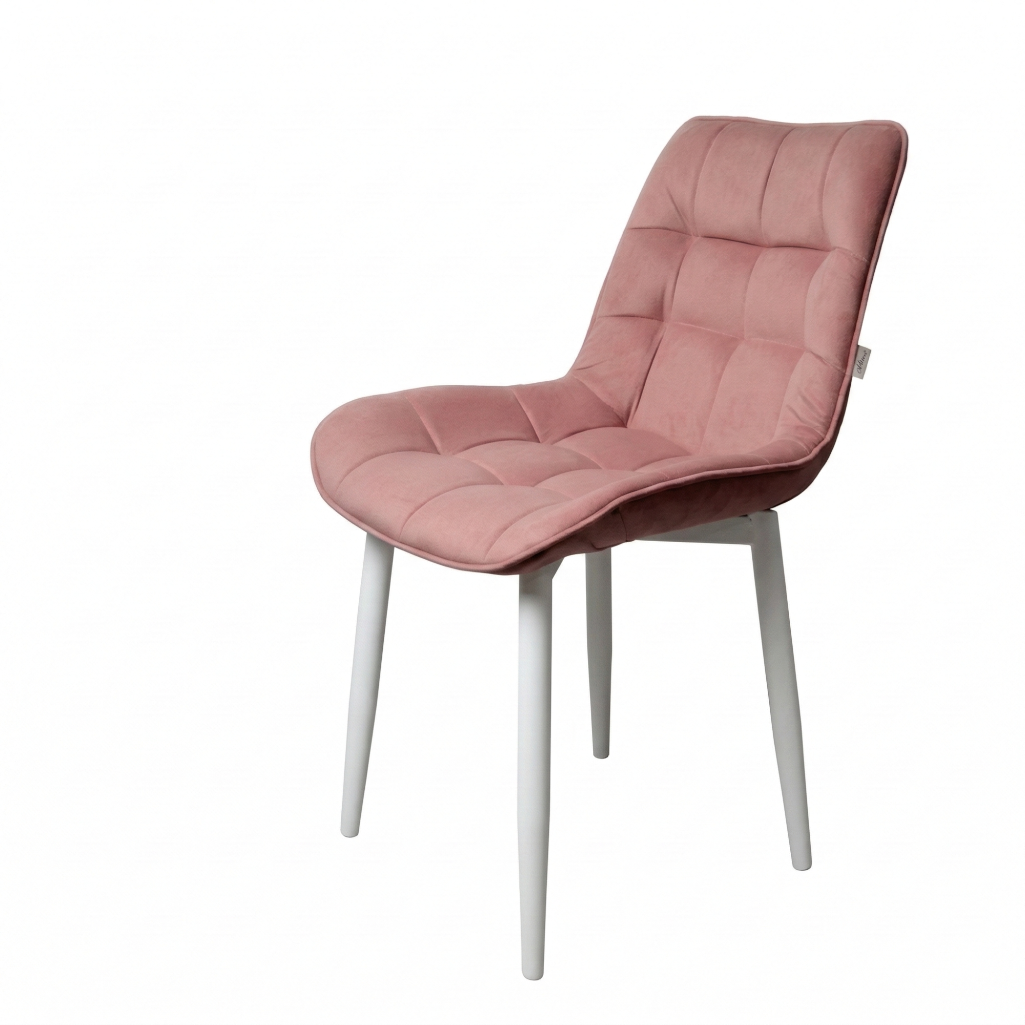 Стул "Бостон" белый матовый (Томми 14 пыльная роза)
