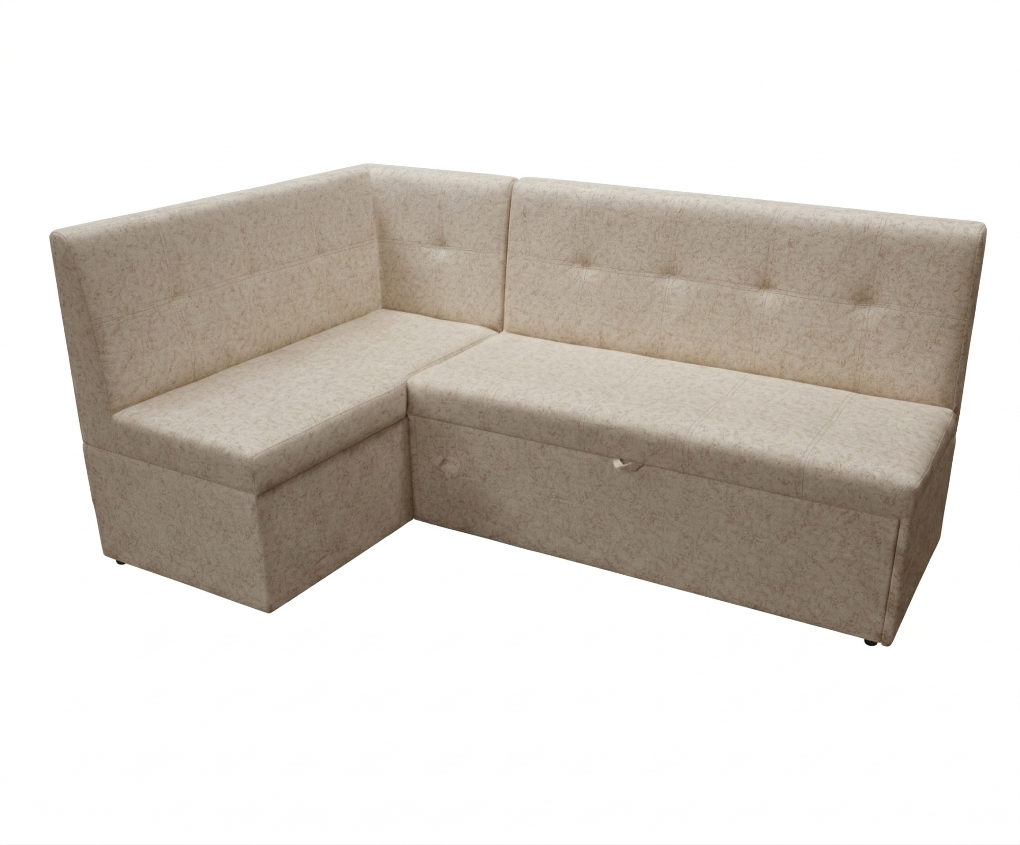 Диван угловой Визит (левый) Тк.Наполи 03 темный беж 1 кат Евромебель